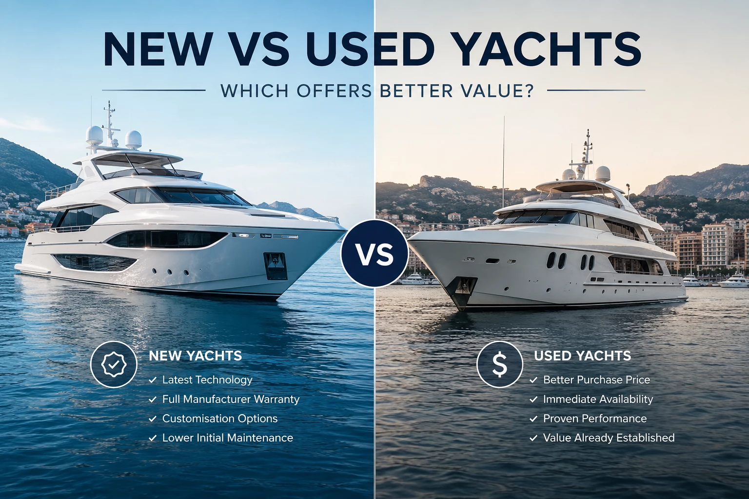 New vs Used Yachts: Which Offers Better Value for Buyers?