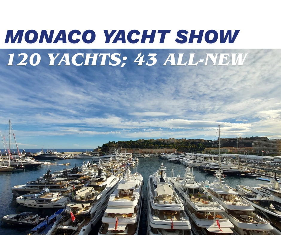Monaco Yacht Show 2026: 120 Yachts; 43 Global Premiere